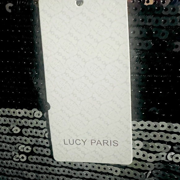 LUCY PARIS SEAUIN BLACK AND SILVER SHRUG SIZE L - Picture 7 of 7